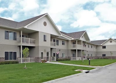 Exterior view of the Primrose Retirement Community building
