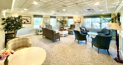 Interior common area with seating and decor