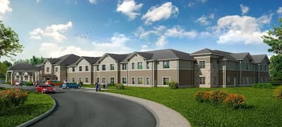 Exterior view of Revela at O'Fallon with landscaped areas