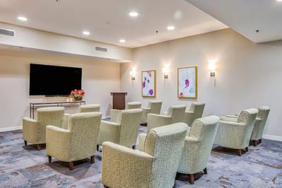 Interior common area with seating and decor