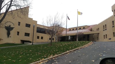 Exterior view of Rosary Hill Home facility