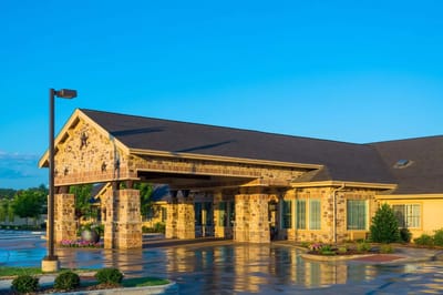 Exterior view of the Saddlebrook Oxford Memory Care building