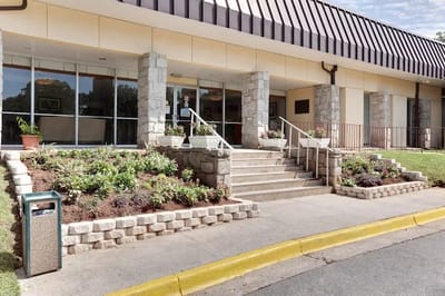 Front entrance of the Sadie G. Mays Health & Rehabilitation Center