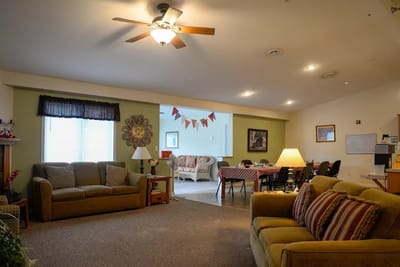 Cozy common area with comfortable seating