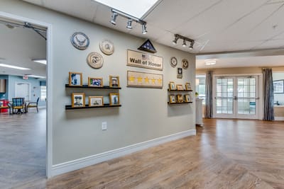 Interior view of the Wall of Honor display area