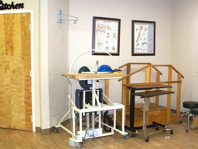 Therapy equipment in a rehabilitation setting