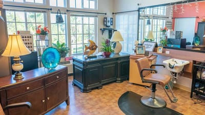 Interior of a beauty salon at the facility