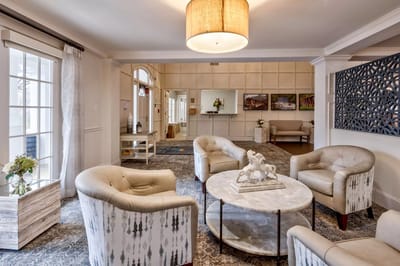 Cozy common area with comfortable seating and decor