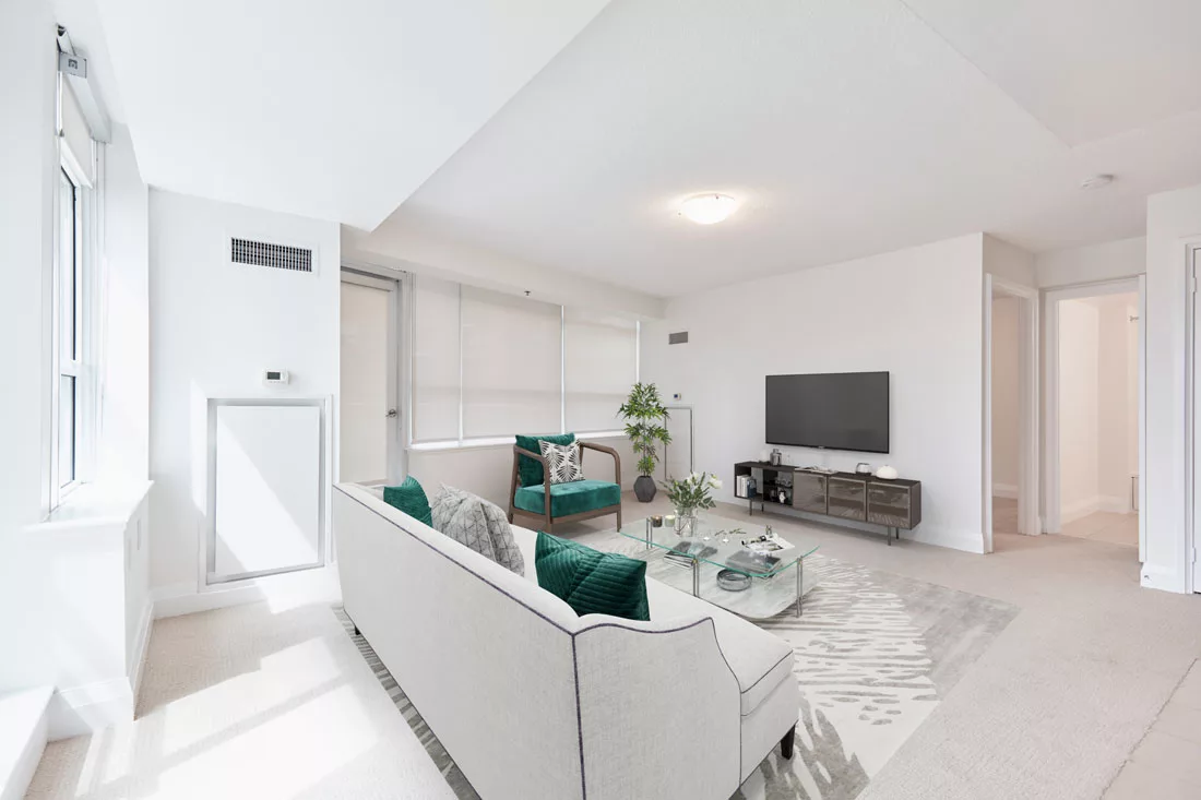 Bright and inviting interior living space