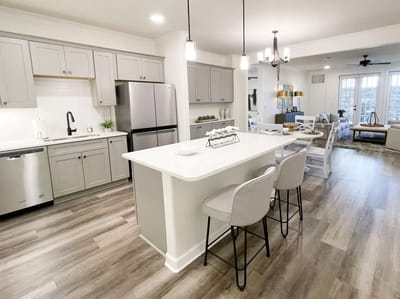 Bright and modern kitchen in a senior living facility