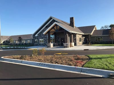 Exterior view of a senior living facility