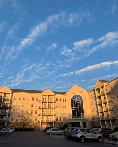 Exterior view of the St. Paul Senior Living Community building