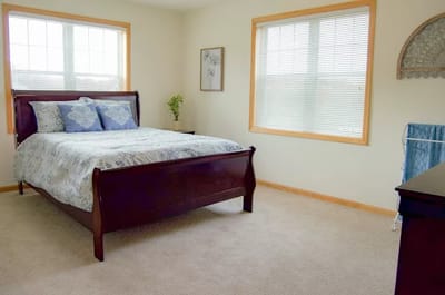 Private room in a senior living facility