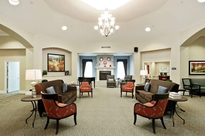 Common area with comfortable seating and decor