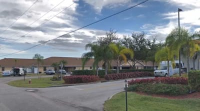 Exterior view of The Woodlands Assisted Living Center