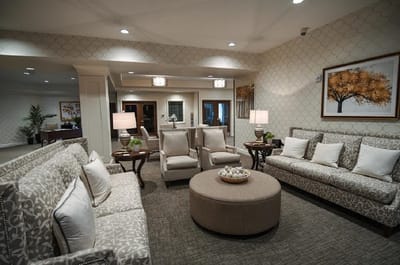 Common area with comfortable seating and decor