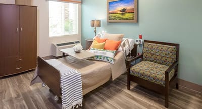 Cozy interior of a resident room with welcoming decor