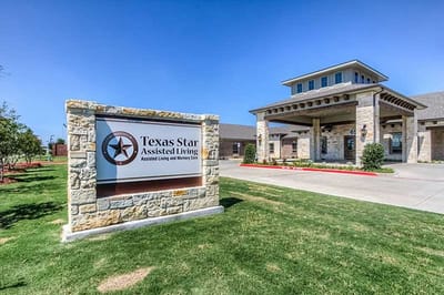 Exterior view of Texas Star Assisted Living building