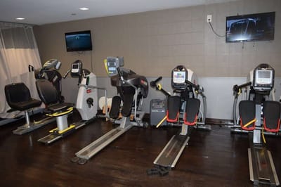 Interior view of fitness equipment in a common area