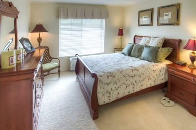 Cozy private room with a bed and decor