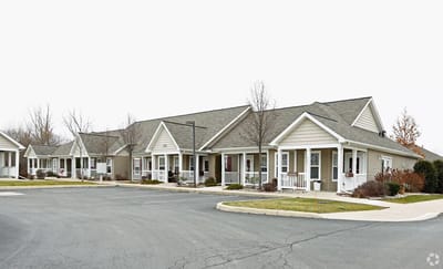 Exterior view of residential units at Lutheran Homes of Michigan