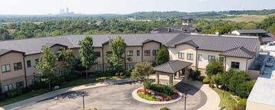 Aerial view of Saint Simeon's Senior Community building