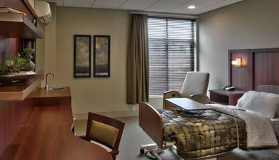 Well-furnished private resident room with window view
