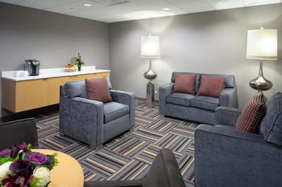 Cozy lounge area with comfortable seating