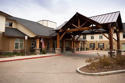 Entrance of MeadowView of Greeley with a covered structure