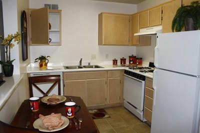 A cozy kitchen in a resident's unit