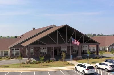 Exterior view of a senior living facility