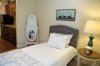 Cozy interior room with bed and décor