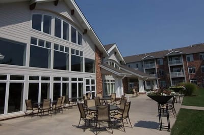 Exterior view of Woodlands Creek Senior Living facility