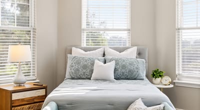 Cozy resident room with natural light