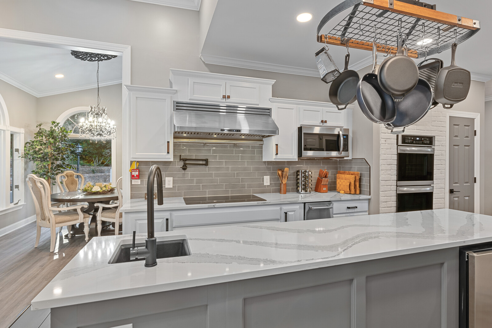 Bright and modern kitchen space in a senior living facility