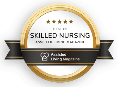 Award badge for skilled nursing excellence