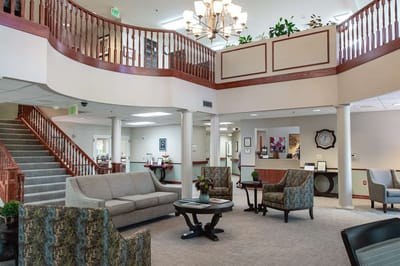 Interior view of a comfortable common area