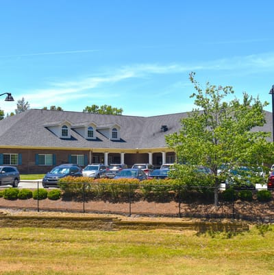 Exterior view of Trinity Elms Assisted Living facility