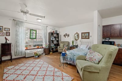 Cozy room setup with lounge chairs and decor