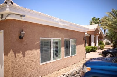 Exterior view of a senior living facility