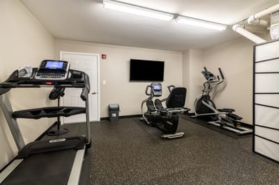 Fitness center with exercise equipment