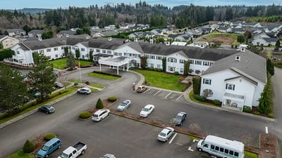 Aerial view of Colonial Residence at Stillwaters with outdoor space