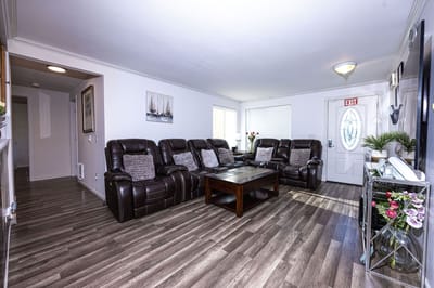Cozy common area with seating and decor