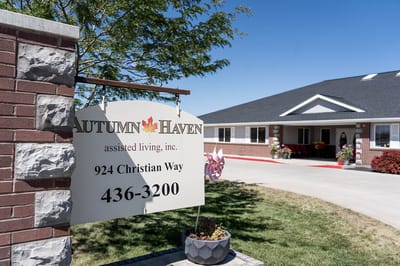 Sign for Autumn Haven assisted living facility
