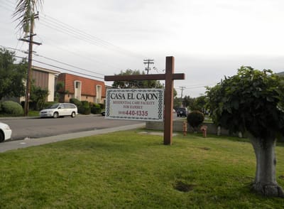 Sign of Casa El Cajon residential care facility