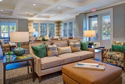 Cozy common area with comfortable seating and decor
