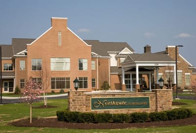 Exterior view of Northgate assisted living facility