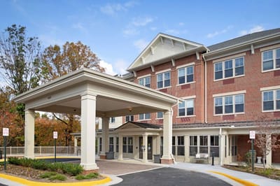 Exterior view of Sunrise of Fairfax entrance