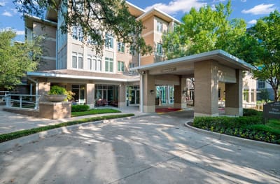 Exterior view of CC Young Senior Living entrance