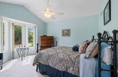 Cozy and well-decorated resident room with natural light